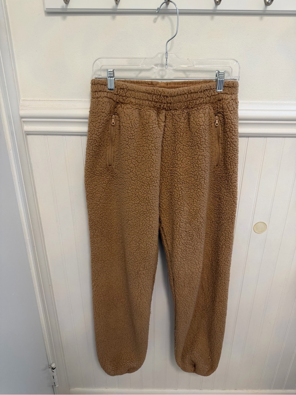 aerie Brown Sherpa Jogger Track Pants